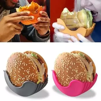 Reusable Burger Rack Useful Gadgets Silicone Frame Burger Tool Holder Shelf Storage Kitchen Organizer Tools Dining Bar Home розы красного