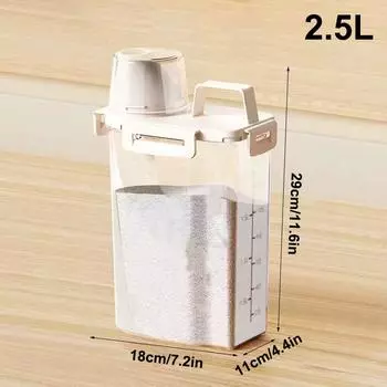 Reusable Laundry Detergent Dispenser Sealed Storage Container For Grain And Miscellaneous Grain Storage Tank Kitchen Storage Box 18*11*29cm