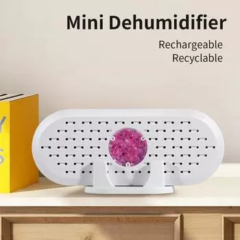Reusable Portable Hygroscopic Machine USB Mini Electric Dehumidifier Air Dryer Moisture Absorbent Dehumidifier for Shoe Cabinet белый