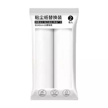 Reusable Tearable Roll Paper Sticky Roller for Pet Hair Clothes Carpet Tousle Remover Replacement core