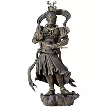 Revoltech Takeya 017EX Kongo Rikishi Unshape Wood Tone Version окрашенная фигурка без масштаба ABS&PVC
