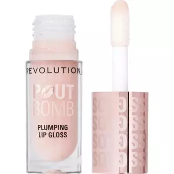 Revolution Lip Gloss Pout Balm Plumping Milky Sheer Holo 4.6ml