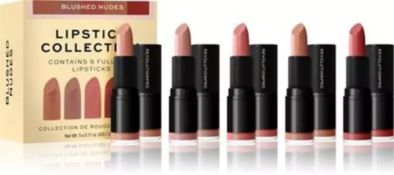 Revolution PRO Lipstick Collection rouge lvres satin coffret cadeau TU прозрачный