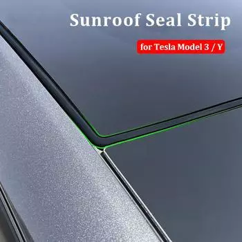 Резиновая уплотнительная лента для люка на крыше для Tesla Model 3 Model Y, аксессуары, уплотнительные ремни для люка на крыше, автомобильные стили, экстерьер for Model 3