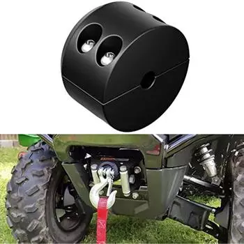Резиновая заглушка крюка троса лебедки для ATV UTV черная сверхмощная линия Saver с шестигранным ключом 8x8x7cm