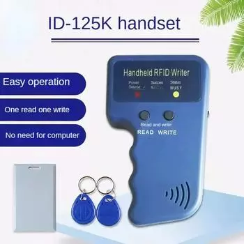 RFID Дубликатор Считыватель ID-карт 125 кГц EM4100 Копир Писатель Видео Программатор T5577 Перезаписываемые ID-брелоки EM4305 Теги Карта