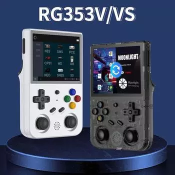 RG353V винтажная портативная игровая консоль 3,5 дюйма 640*480 Linux Dual Portable Dual System PC ностальгический подарок на день рождения