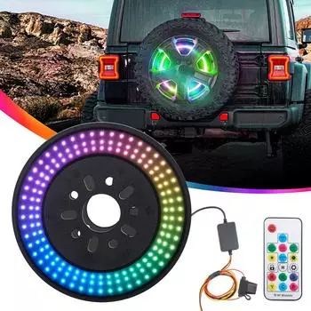 RGB запасное колесо дополнительный стоп-сигнал меняющий цвет светодиодный третий стоп-сигнал для Jeep Wrangler 2007-2017JK JKU 2018-2020 JL CHINA
