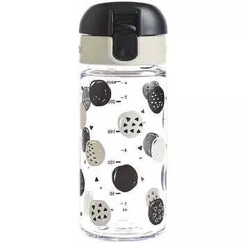 Richell AQ тонкая чашка для питья 240мл 420020, белый+черный, 1 шт.