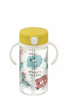 Richell Коллекция Peanuts Прогулочная кружка-поильник с трубочкой 320 1 штука 320 мл Снупи 7 месяцев