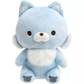 Rilakkuma Chiroikoguma Tight Stuffed Toy M Blue Wolf MF22101
