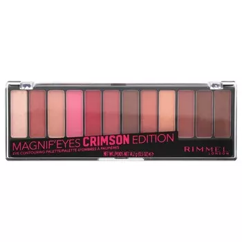 Rimmel London, Magnif Ees, палетка для контуринга глаз, 007 Crimson Edition, 0,5 унции (14,2 г)