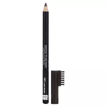 Rimmel London, Профессиональный карандаш для бровей, 001 Темно-коричневый, 0,05 унций (1,4 г)