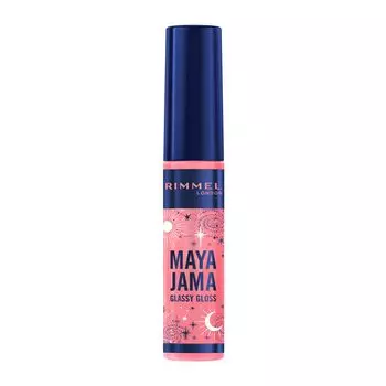 RIMMEL MAYA JAMA Блеск для губ Grassy 500 Earth 10 мл [Лимитированный выпуск] розовый