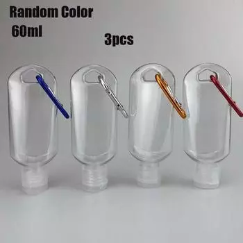Ring Empty Plastic Transparent Hand soap Bottle Spray bottle Refillable Bottle Cosmetic Container 30ml-3pcs
