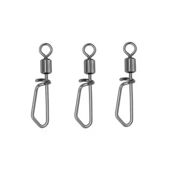 Ring Fishing Rolling Swivels Snap T-Shaped Swivel Fishing Connector Tackles Fishing Swivels Snap 6 #