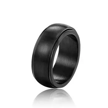 Rings, Smooth Curved Rotatable Rings, Unisex Simple Jewelry 6
