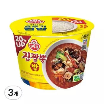 Рис Ottogi Cup Increase Jin Jjamppong Rice, 3 шт.