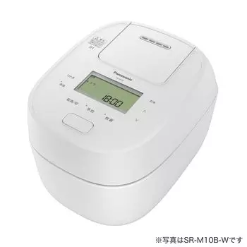 Рисоварка Panasonic 1 Sho Клапан быстрого снижения давления Odori Плита Полная генерация тепла 5 ступеней Тип IH Белый SR-M18B-W