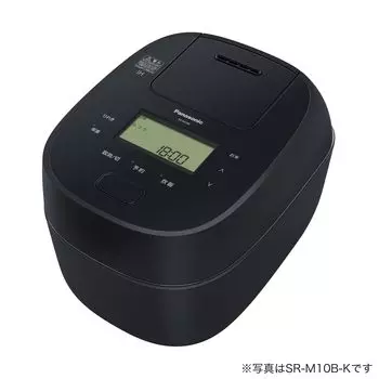 Рисоварка Panasonic 1 Sho Клапан быстрого снижения давления Odori Плита Полная генерация тепла 5 ступеней Тип IH Черный SR-M18B-K
