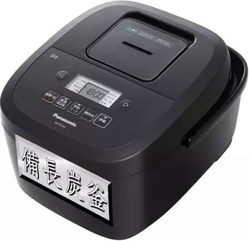 Рисоварка Panasonic 5,5 чашек 2 уровня IH Simple Design Bincho Charcoal Pot Black SR-FE101-K