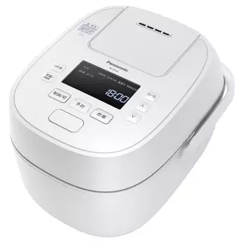 Рисоварка Panasonic Go Rapid с редукционным клапаном, большой огневой мощью, плита IH Odori с полной генерацией тепла, 6 ступеней, тип IH, белый, 5,5 и SR-W10A-W