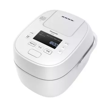 Рисоварка Panasonic One Sho с быстрым редукционным клапаном, большой огневой мощью, плита IH Odori с полной генерацией тепла, 6 ступеней, тип IH, белый и SR-W18A-W