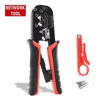 RJ45 Кримпер RJ11 RJ45 Обжимной инструмент Ethernet сетевой LAN кабельный кримпер резак стриппер для 6P 8P RJ11 RJ12 RJ45