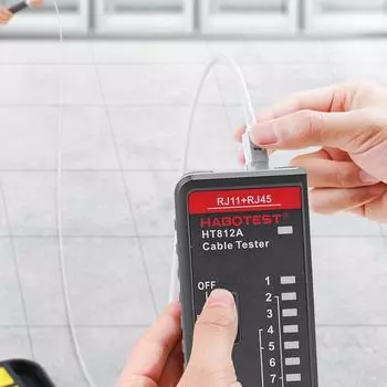 RJ45 RJ11 Network Cable Tester LED Display LAN Cable Tester Continuity Tester Networking Wire Telephone Line Detector Tracker CHINA