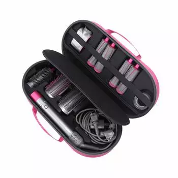 RLSOCO Чехол для хранения щипцов для завивки Dyson Airwrap, совместимый с Dyson Curling Styler, аксессуары для завивки волос, розовый стайлер, можно сушить, нельзя утюжком, розовый