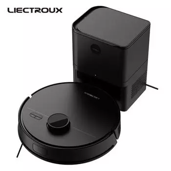 Робот-пылесос Liectroux M70 Pro, лазерный лидар, станция автоматической очистки, многоэтажное хранилище карт, выборочная уборка помещений, 6,5 кПа белый