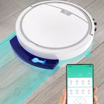 Робот-пылесос Smart APP с дистанционным управлением, беспроводная машина для уборки пола, пылесос для влажной и сухой уборки белый