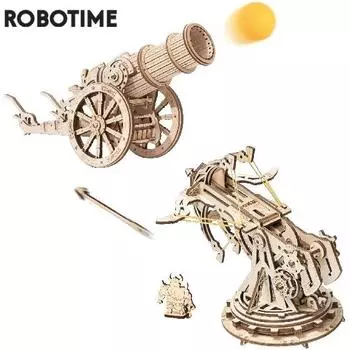 Robotime 3D деревянная головоломка, средневековое осадное оружие, игровой набор для сборки, подарок для детей, подростков, взрослых, военная стратегия, игрушка KW401