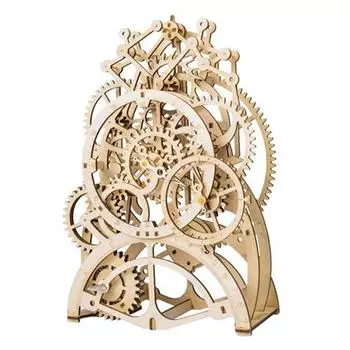 Robotime Mechanical Gears 3D Деревянный пазл (маятниковые часы)