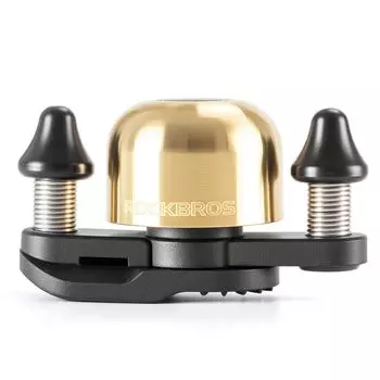 ROCKBROS Bicycle Bell for Road Double Hammer Loud Copper Easy Suitable for Adults and and Cross Bikes Bikes, Type, 180-Degree Rotation, Sound,