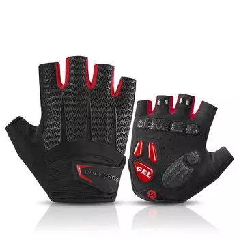 ROCKBROS Cycling Gloves for Spring and GEL Shock Abrasion Easy to Put On and Take for Men and Road Bike Gloves Half-Finger Summer, Padded, Absorbent,