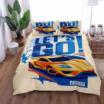 Rocket Go Children Duvet Cover Set Без простыни King Queen Double Full Twin Single Size Комплект постельного белья EU single(135x200cm)