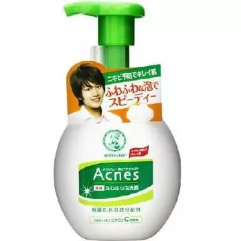 ROHTO Acnes Medicated Fluffy Foam Cleanser очищающая пенка для лица, 160 мл.