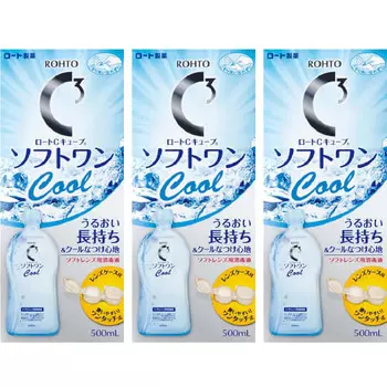 Rohto Contact Care Rohto C Cube Soft One Cool A 500 мл 3 упаковки