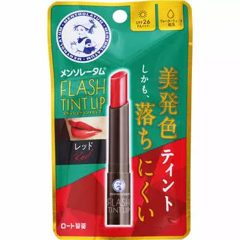 Rohto MENTHOLATUM Flash Tint Red 2,0 г ЦВЕТА Нанесите на губы 2 или 3 легких слоя.