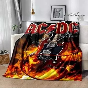 Рок-группа AC/DC ретро-принтованное одеяло Flange теплое одеяло для пикника пледы cubre cama плед постельное белье подарок на день рождения 30x40in