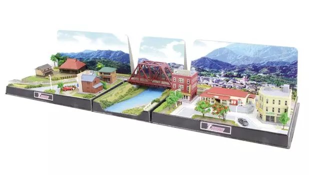 Rokuhan Z Gauge Z Shorty Mini Layout Set Tunnel Type Extended Scene Set Railway Model Supplies SS002-4
