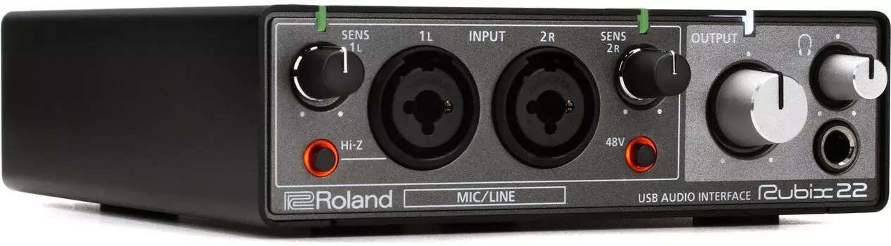 Roland rubix22 2 x 2 USB аудиоинтерфейс для Mac PC и iOS |
