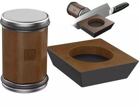 Roll Sharpener Точилка для ножей с алмазным и корундовым точильным диском для сталей любой твердости Ручная точилка для ножей с многофункциональным магнитом