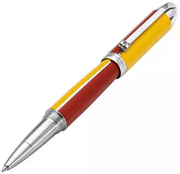 Роллер Xezo Visionary Fine Tip, осиновый золотой и красный лак, латунь и алюминий, ограниченный тираж, индивидуального классического цвета в стиле ар-деко