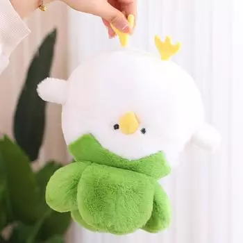 Rookie Doll Spoof Little Chicken Doll Children Plush Toy Duck Rag Doll Boy and Girl Sleeping Pillow 25cm (Junior Cainiao)