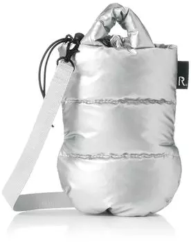 ROOTOTE x Nishikawa Upcycle Feather Shoulder Lou Mini Tote Bag A 6885 Silver [Rootote] FE.Варежки.Upcycle серебряный