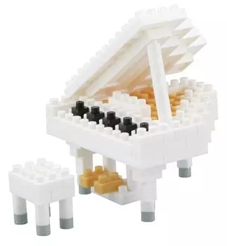 рояль nanoblock белый
