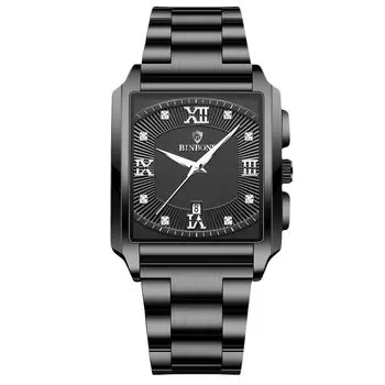 RORIOS Men s Quartz Watch, Luminous, Date Display, Waterproof, Lightweight, Business Casual, Black.