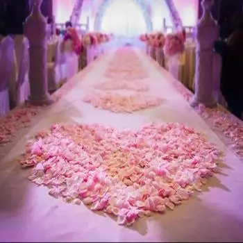 Rosa de Seda Quente Romantica para Decorao, Ptalas Artificiais, Flores Espalhadas, Aniversrio de Casamento, Favores Festivos 1000PCS